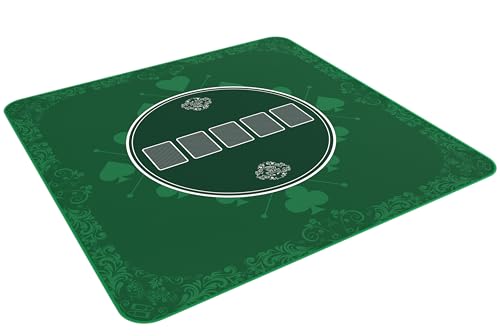 Bullets Playing Cards tappetino poker verde 80x80 cm