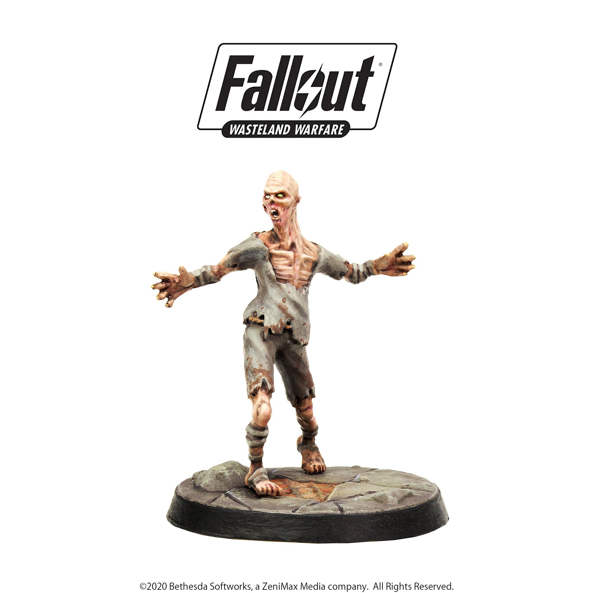 Modiphius Fallout Wasteland Warfare Creatures Ghouls miniature 5 pezzi