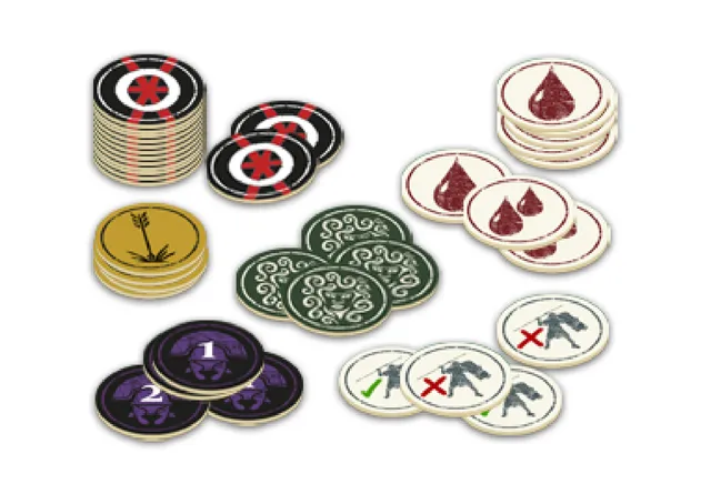 Modiphius Cohors Cthulhu Token Pack 40 segnalini MDF 20mm