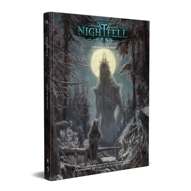 Modiphius Nightfell Children of the Moon manuale 5E licantropi