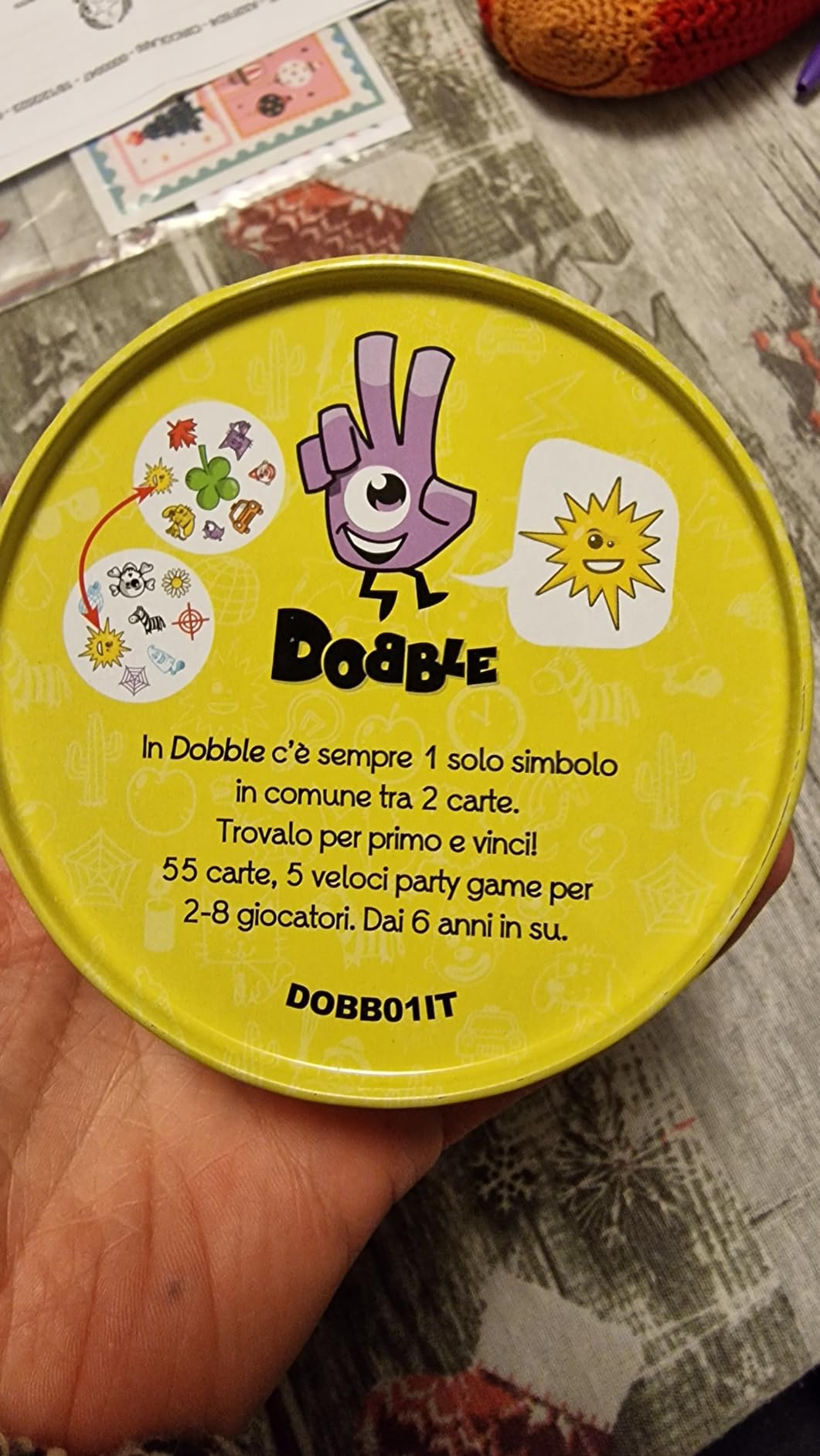 Asmodee Giochi per Famiglie Dobble Blister gioco carte 55 carte