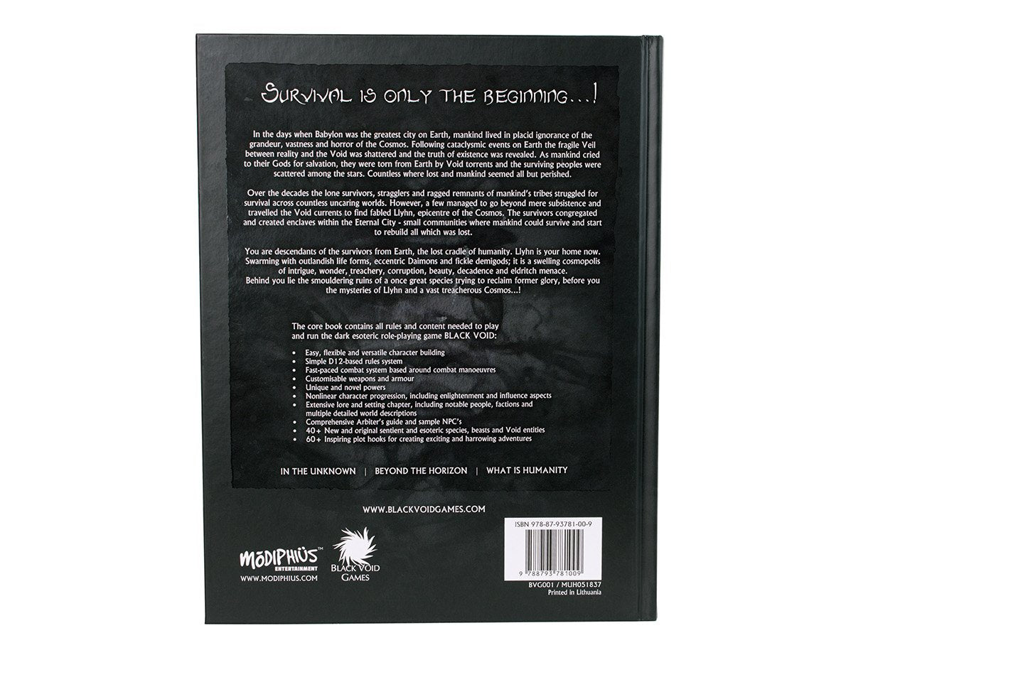Modiphius Black Void Games Black Void Core Book manuale GDR