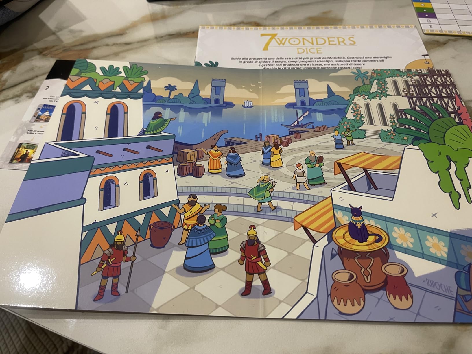 Asmodee 7 Wonders Dice gioco da tavolo roll & write italiano