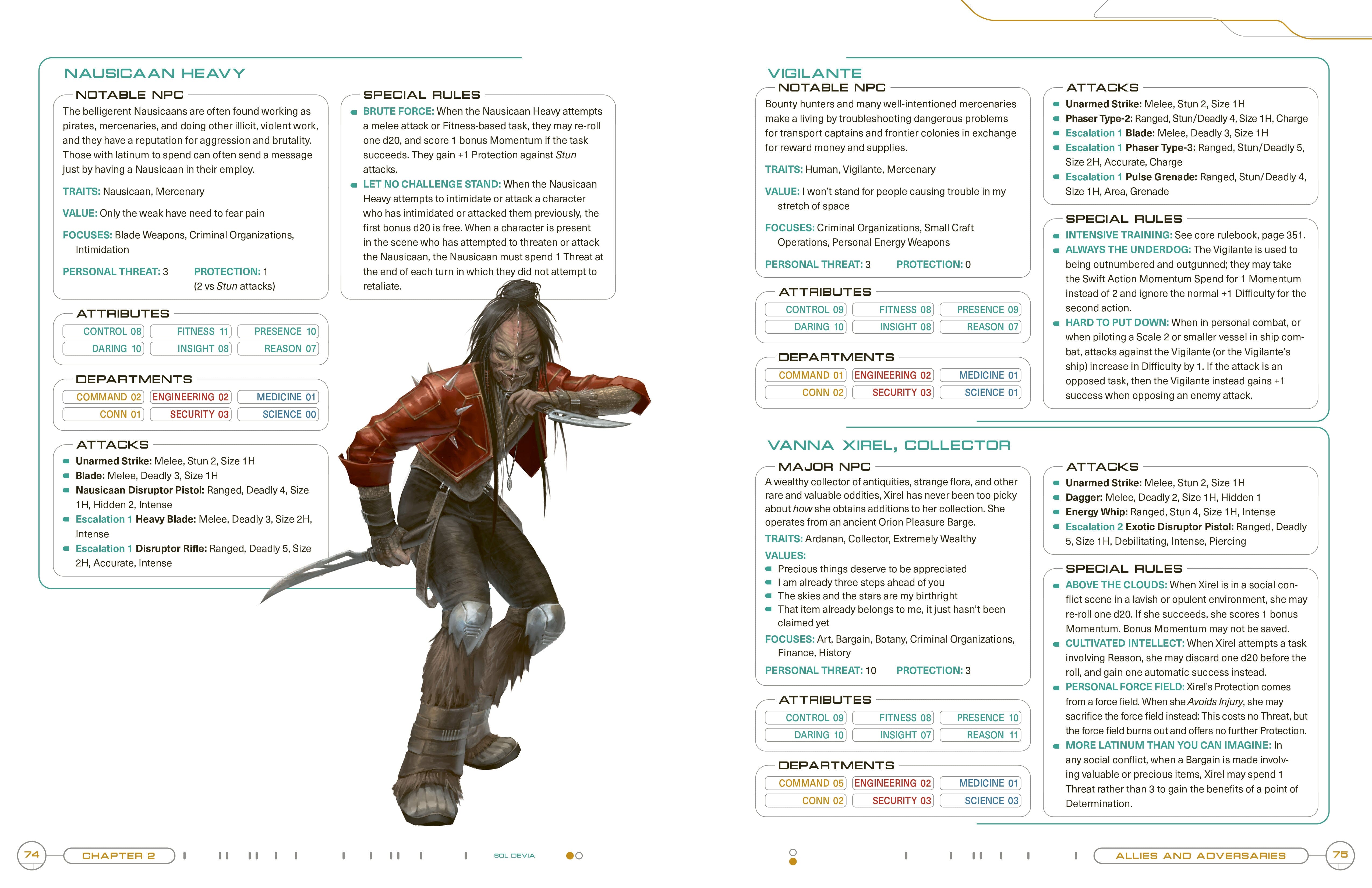 Star Trek Adventures Allies and Adversaries sourcebook pdf 128 pagine