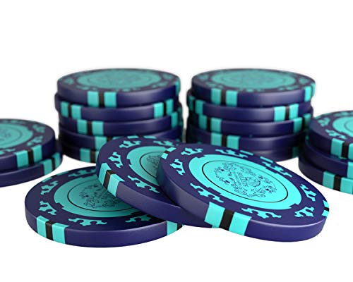 Bullets Fiches Poker Blu 25 Pezzi Clay 14 g Corrado