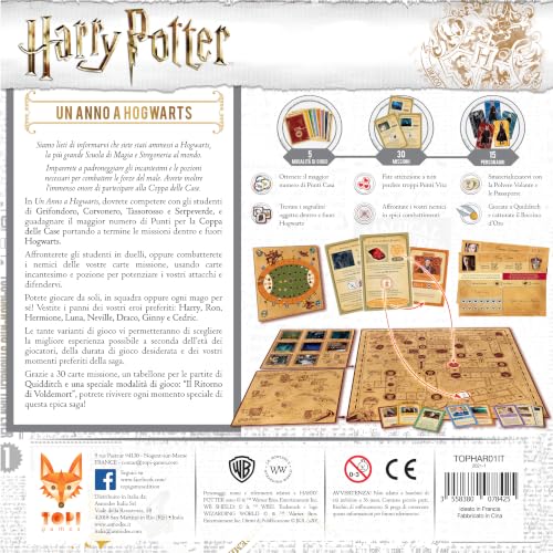 Asmodee Harry Potter Un Anno a Hogwarts gioco tavolo competitivo