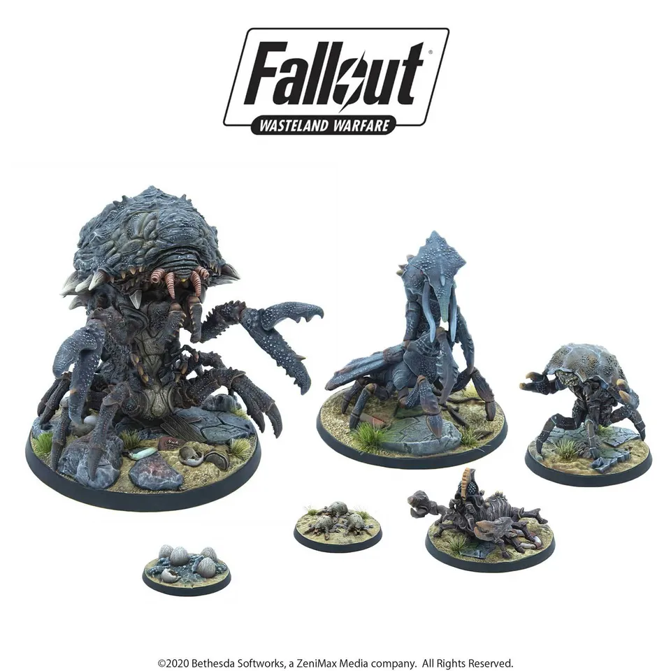 Fallout Wasteland Warfare Mirelurk Bundle set miniature mostri