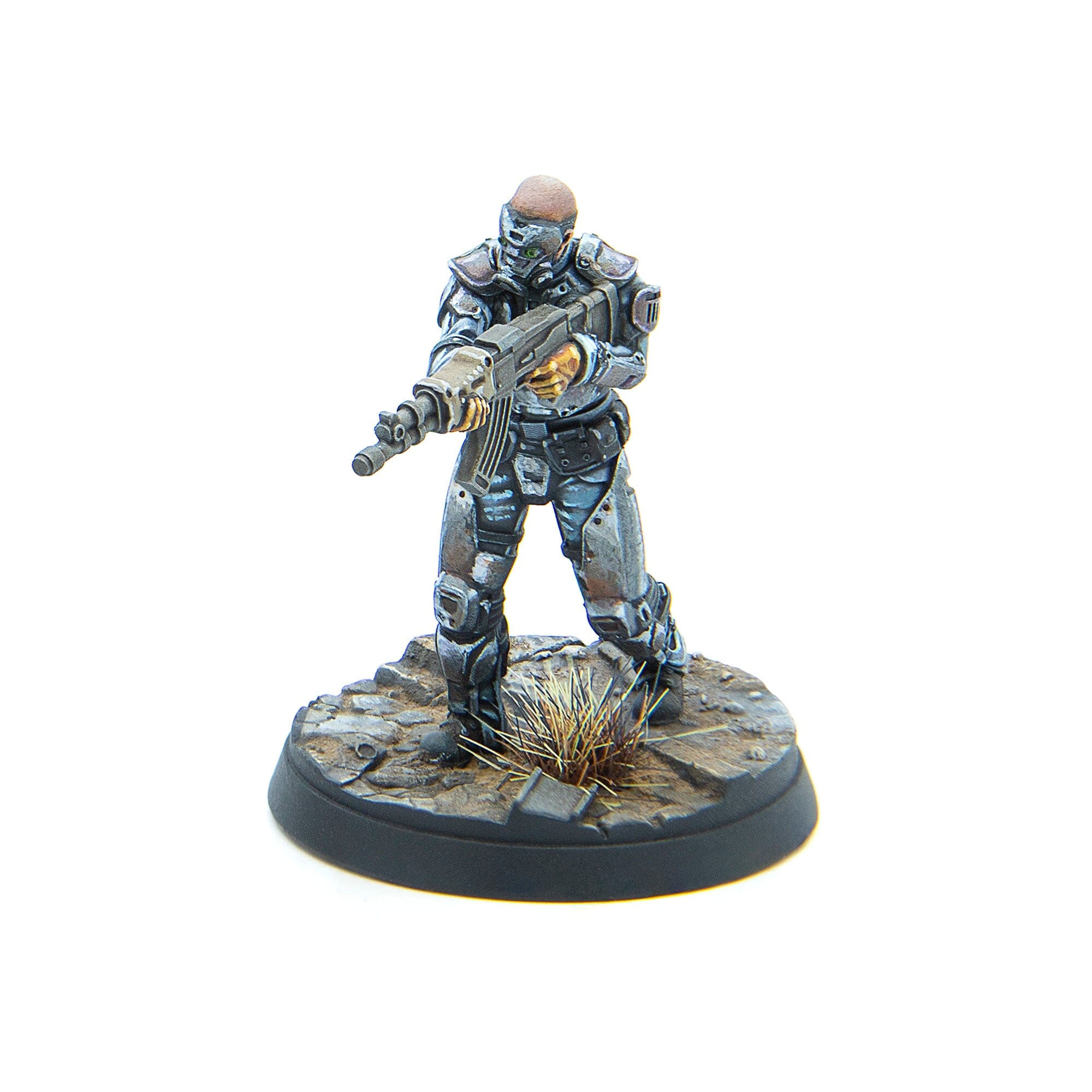Modiphius Fallout: Wasteland Warfare Enclave Assault Force set miniature 6 pezzi