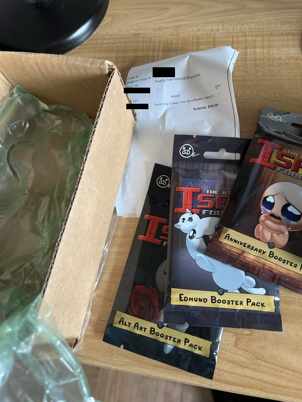 Maestro Binding of Isaac Four Souls bustine bundle carte