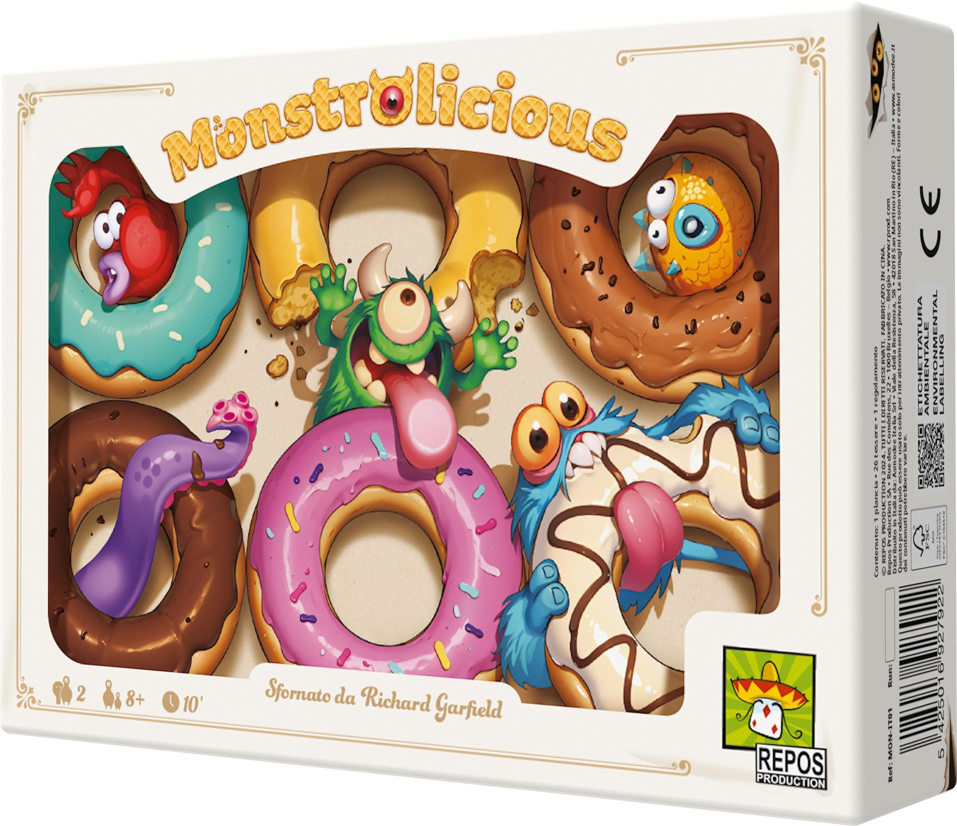 Asmodee Monstrolicious gioco tavolo 2 giocatori 7+