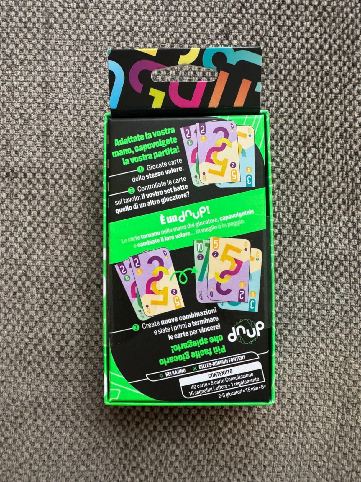 Asmodee Dnup Downup carte da gioco edizione italiana 15 min