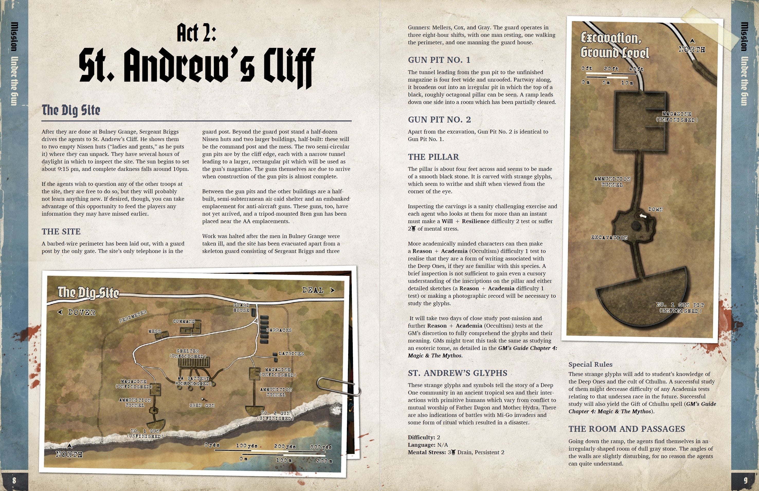 Modiphius Achtung! Cthulhu Under the Gun avventura PDF 2d20
