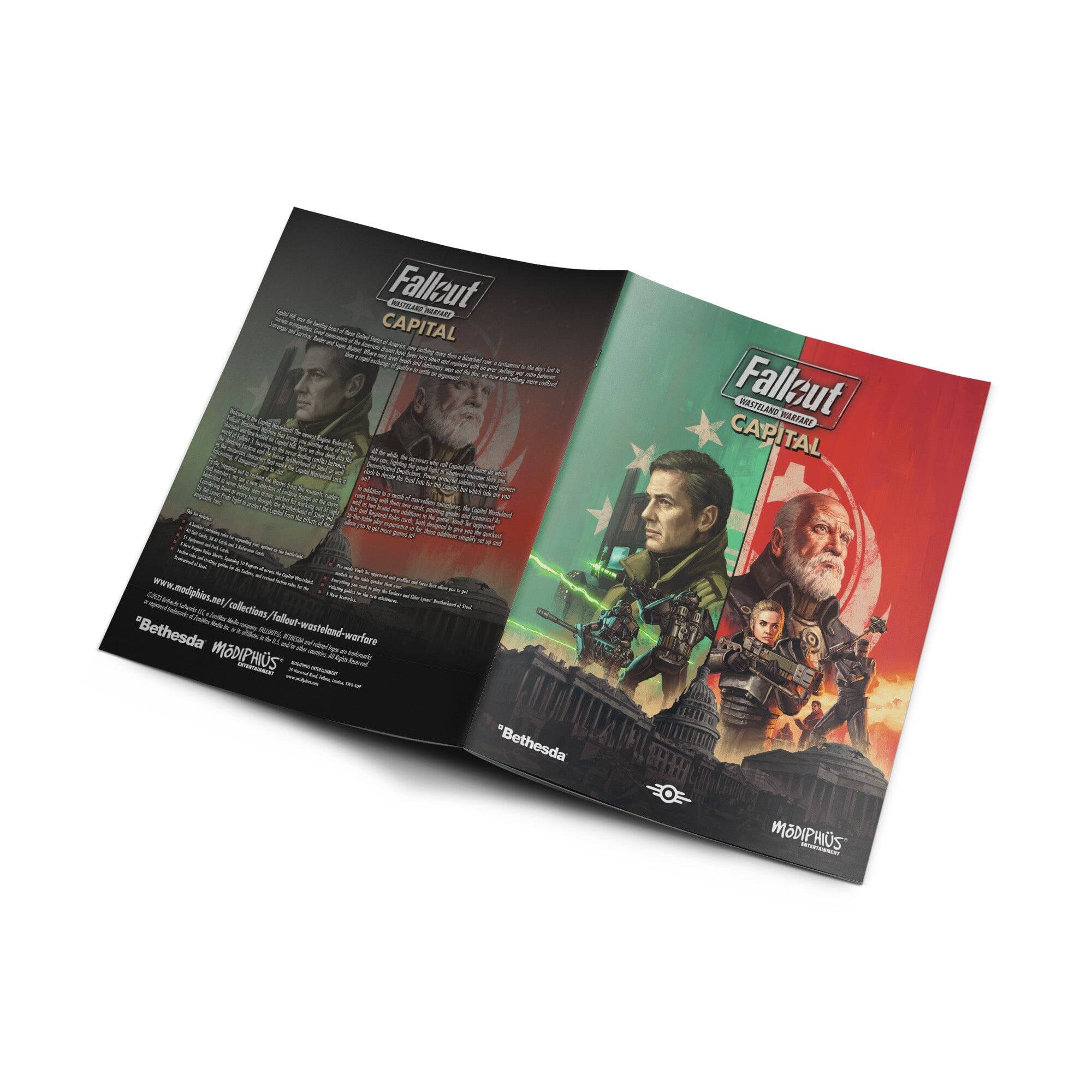 Fallout Wasteland Warfare Capital Rules Expansion libro espansione