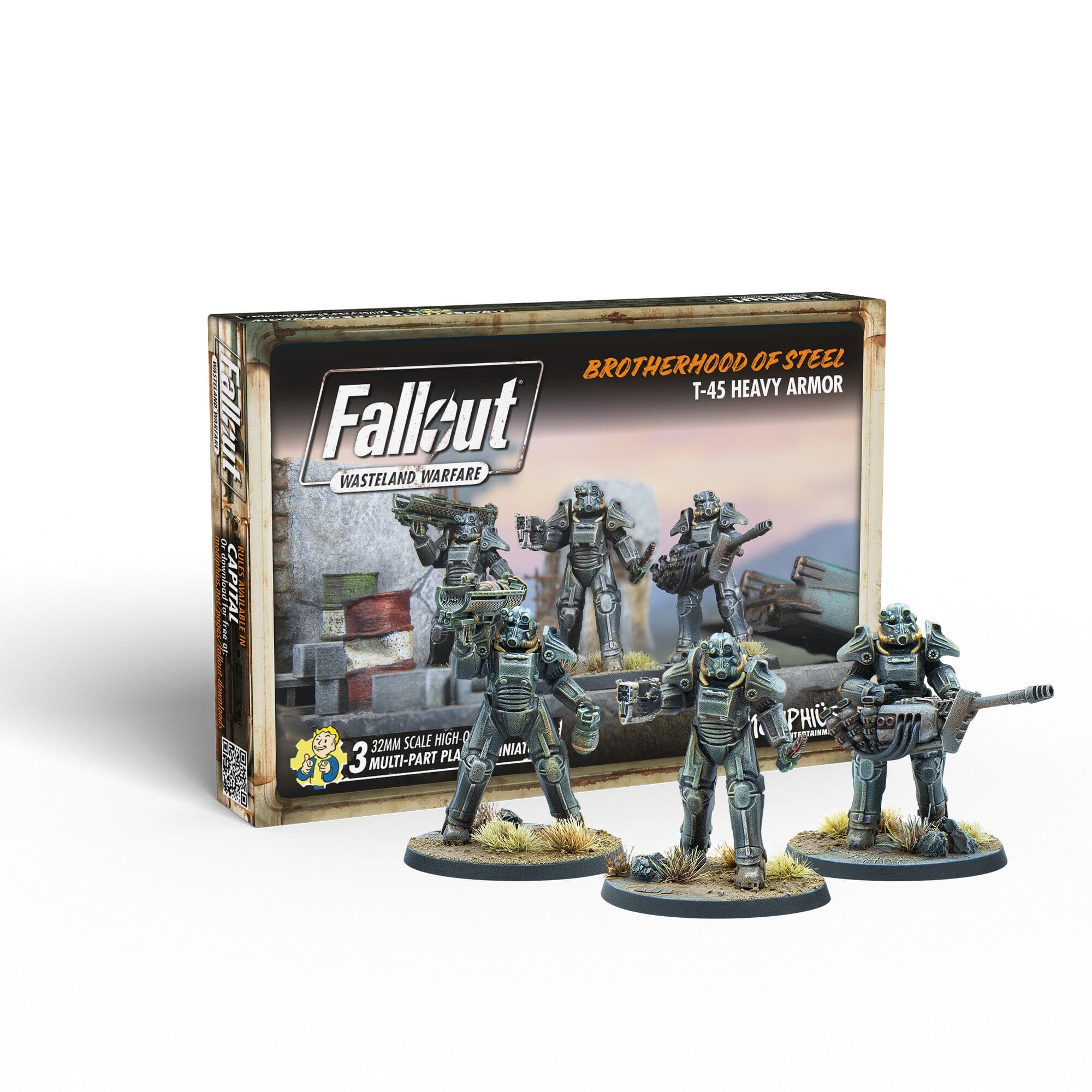 Modiphius Fallout Wasteland Warfare Brotherhood T-45 Miniature