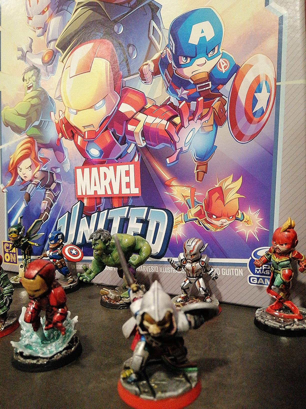Marvel United gioco base collaborativo miniature 1-4 giocatori ITA