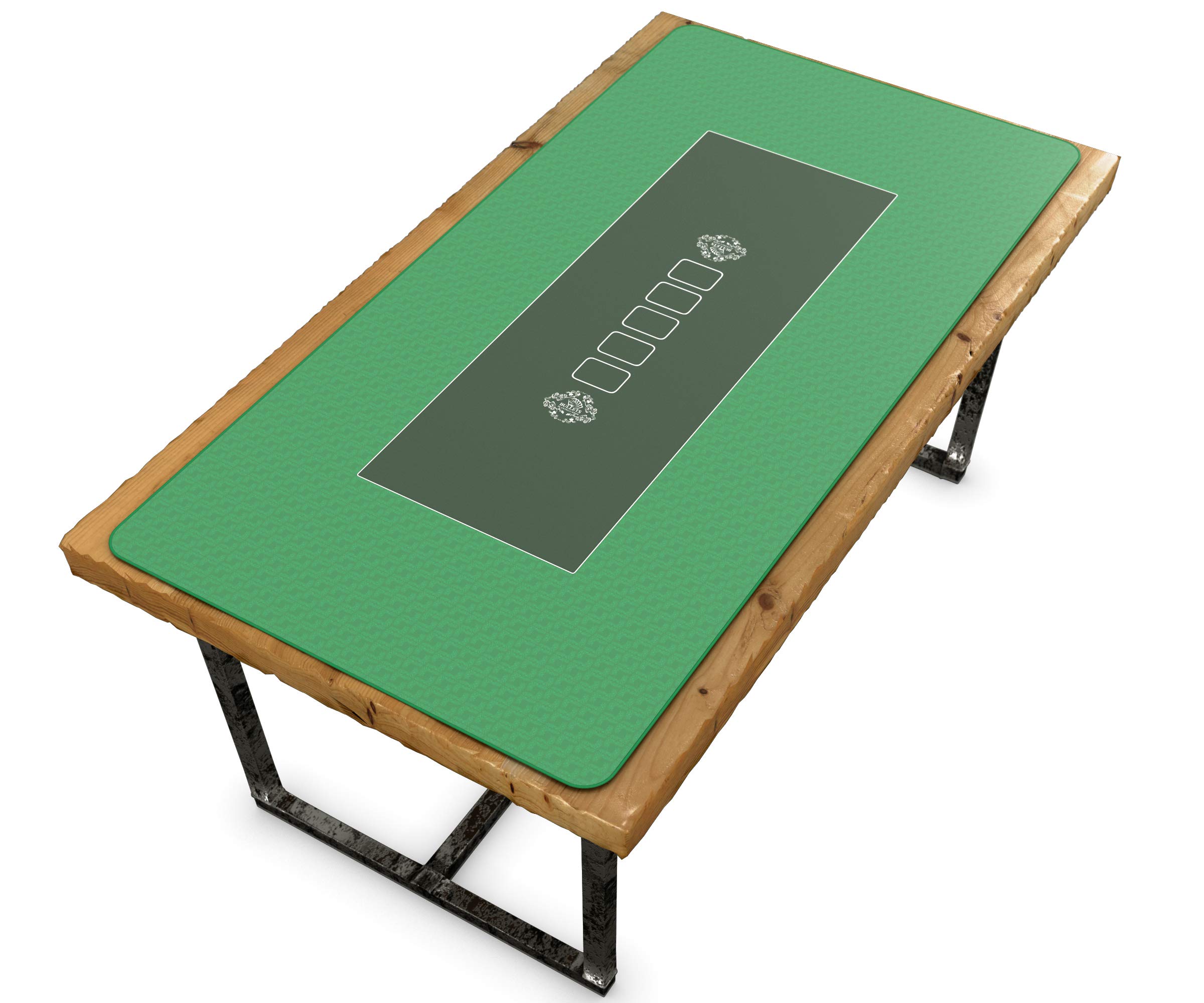 Bullets Playing Cards tappetino poker verde 180x90 cm Texas