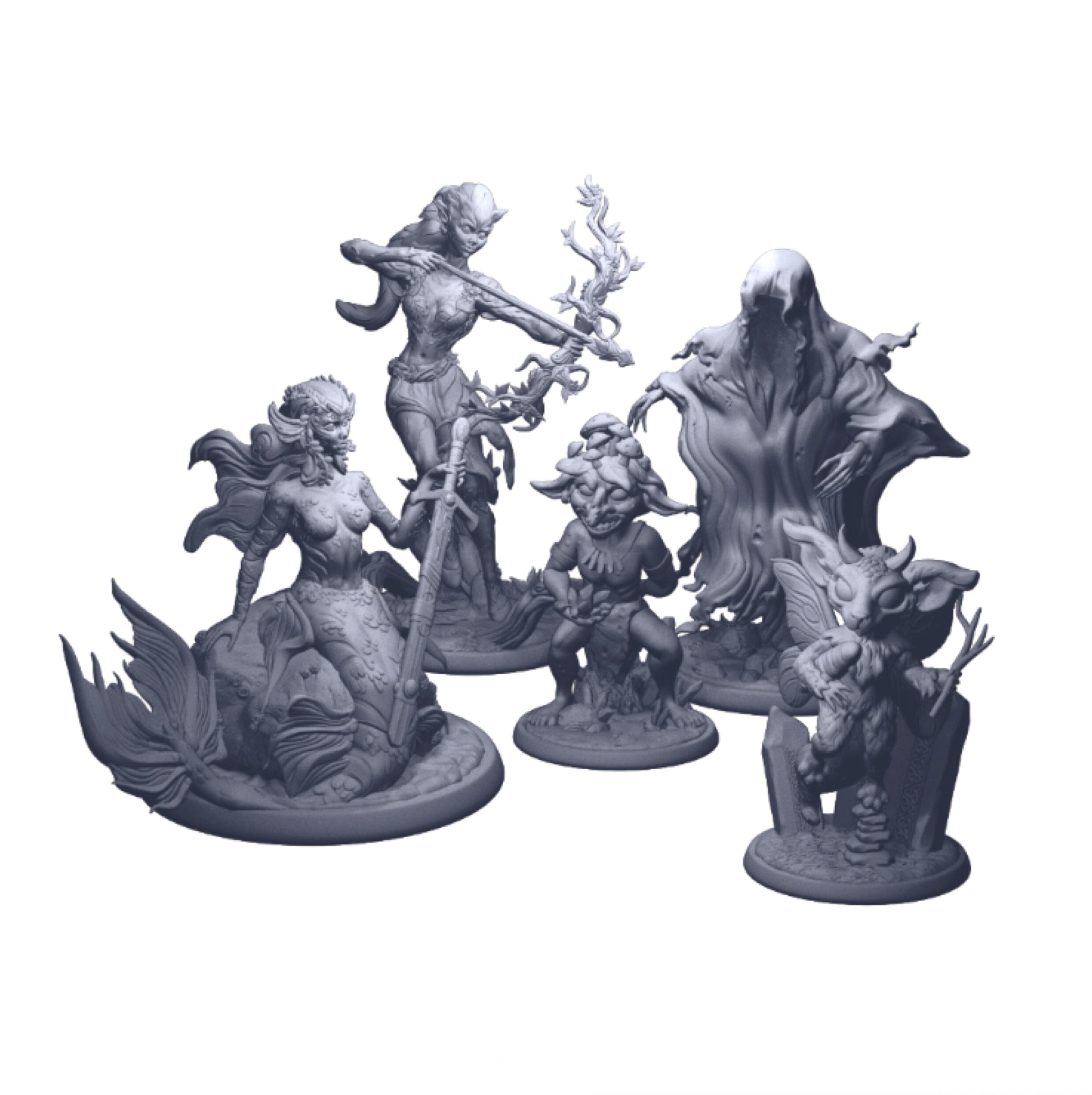 Modiphius Legends of Avallen Faeseekers Fae File STL 10 Miniature