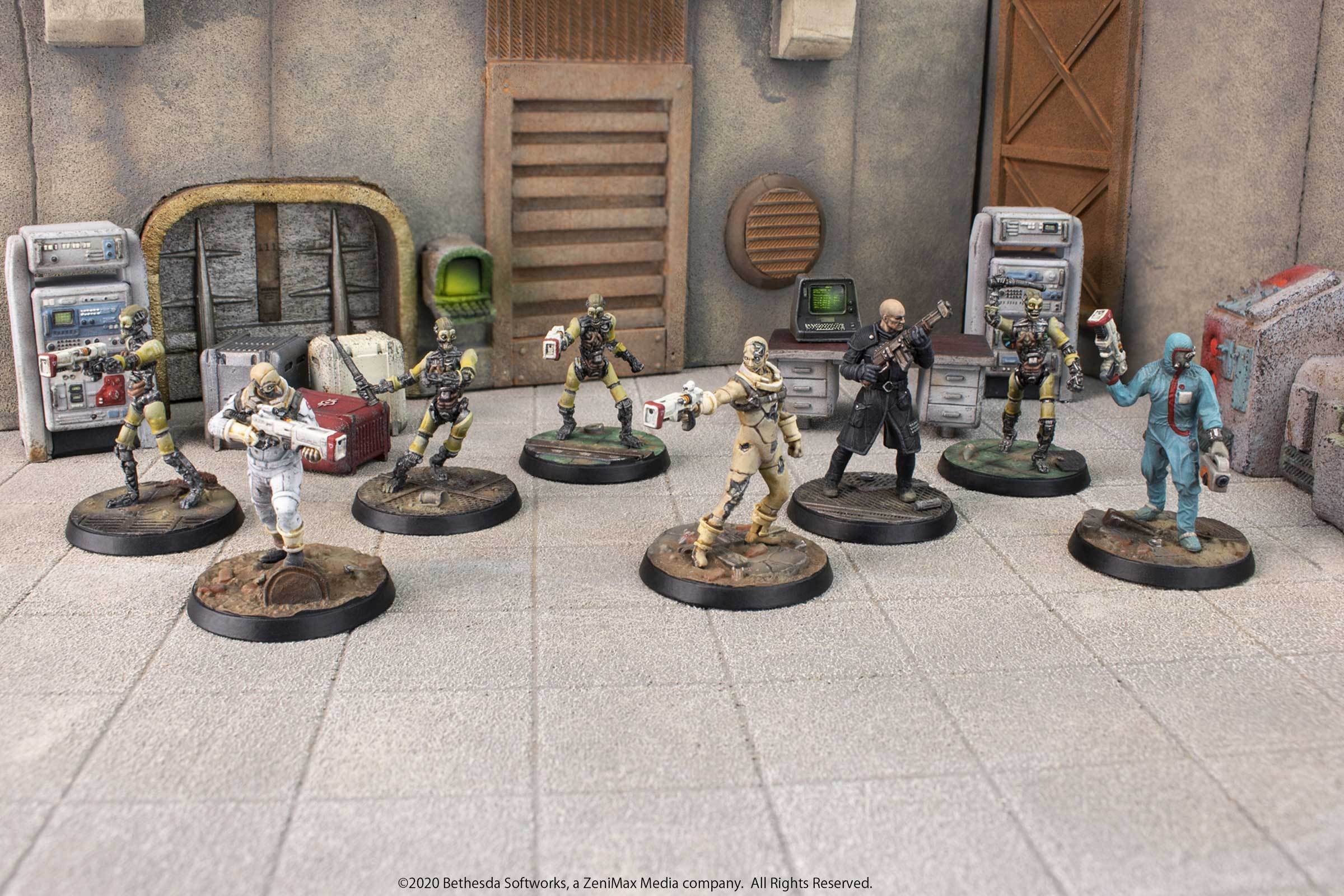 Modiphius Fallout Wasteland Warfare Institute Core Box 8 miniature