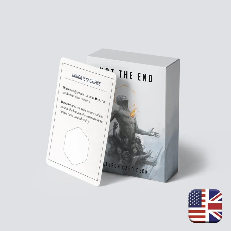 Not The End Lesson Card Deck mazzo 54 carte lezioni