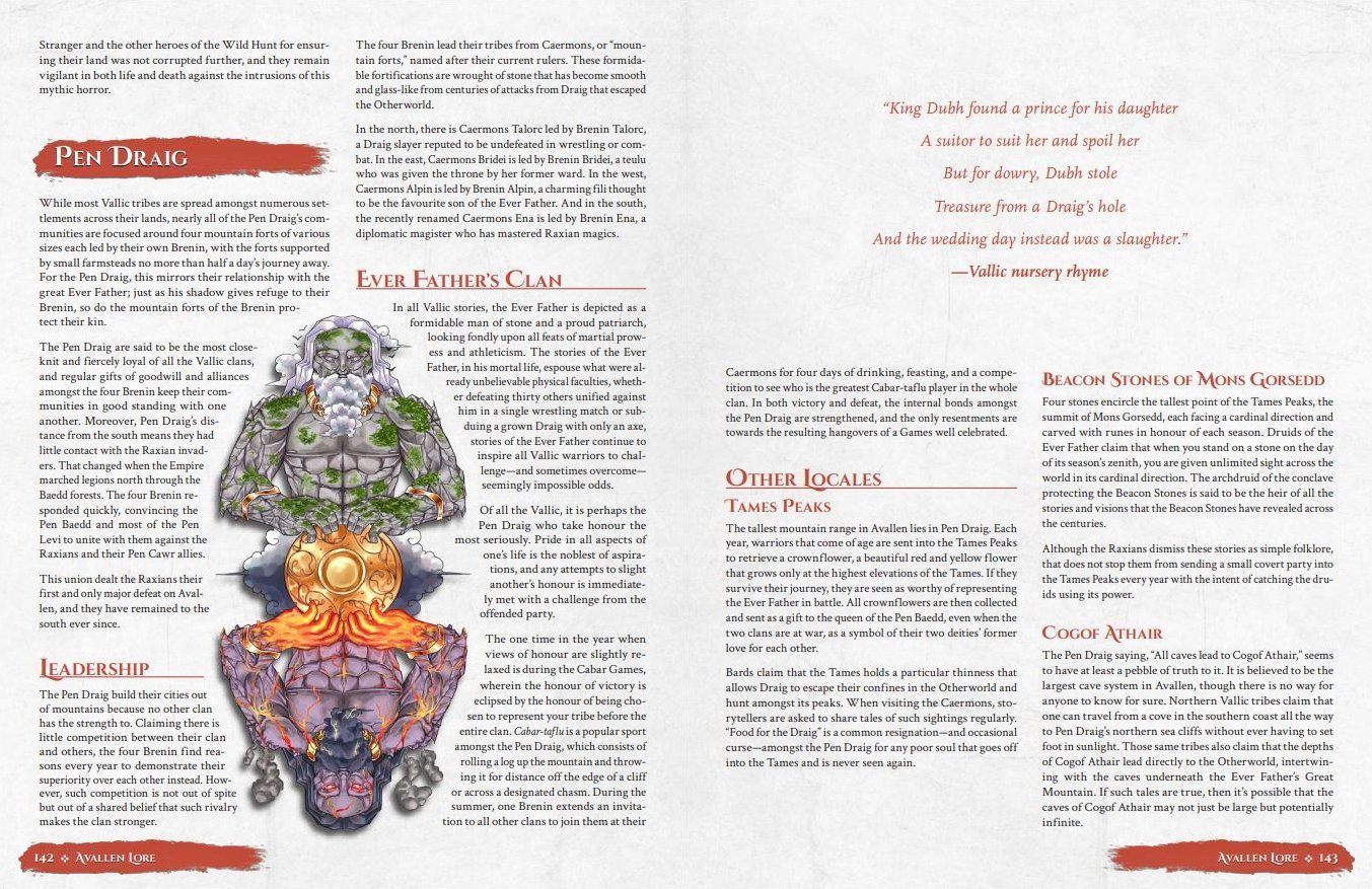 Modiphius Legends of Avallen Core Rulebook gioco di ruolo PDF 244 pp