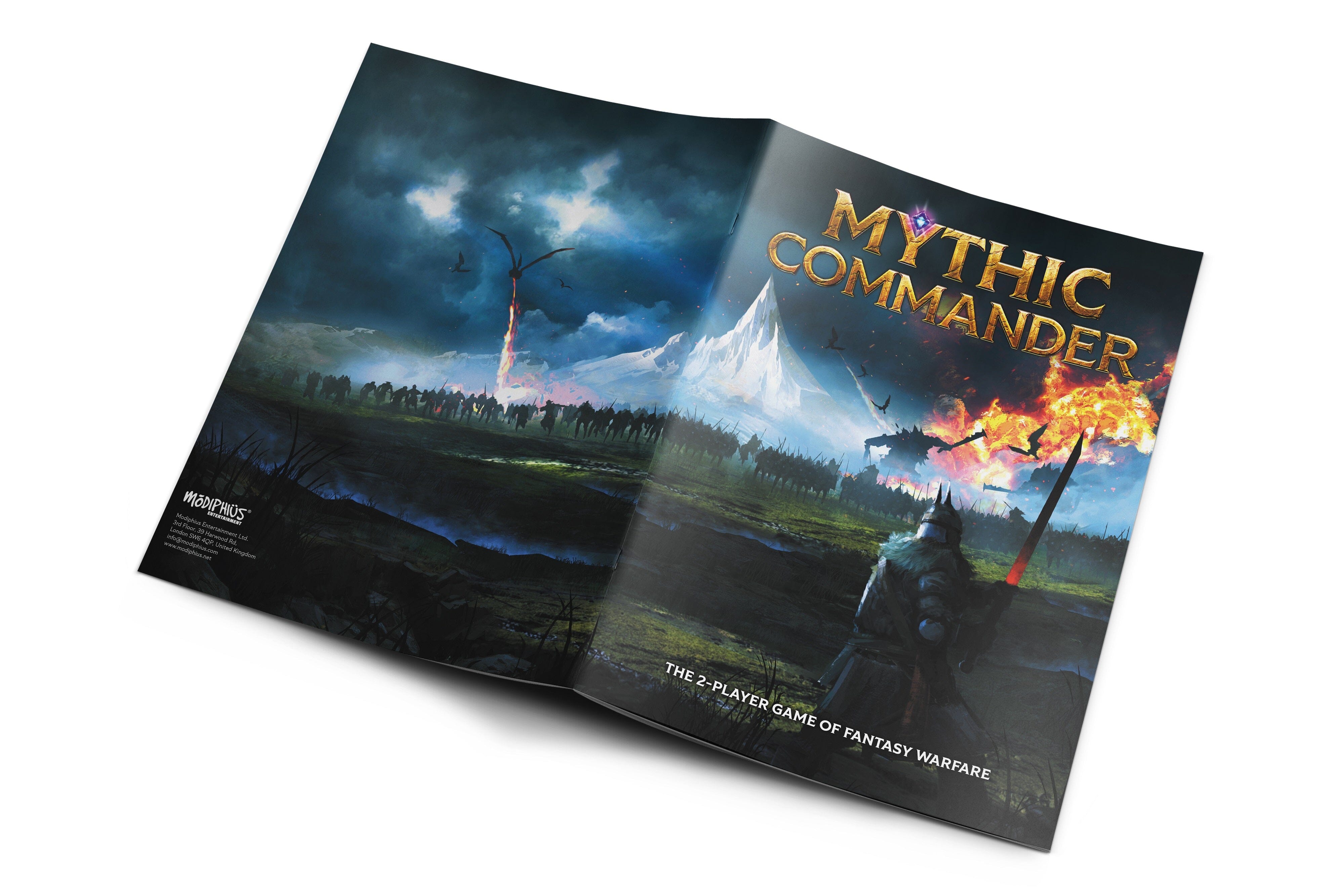 Modiphius Mythic Commander Manuale Base wargame 2 giocatori