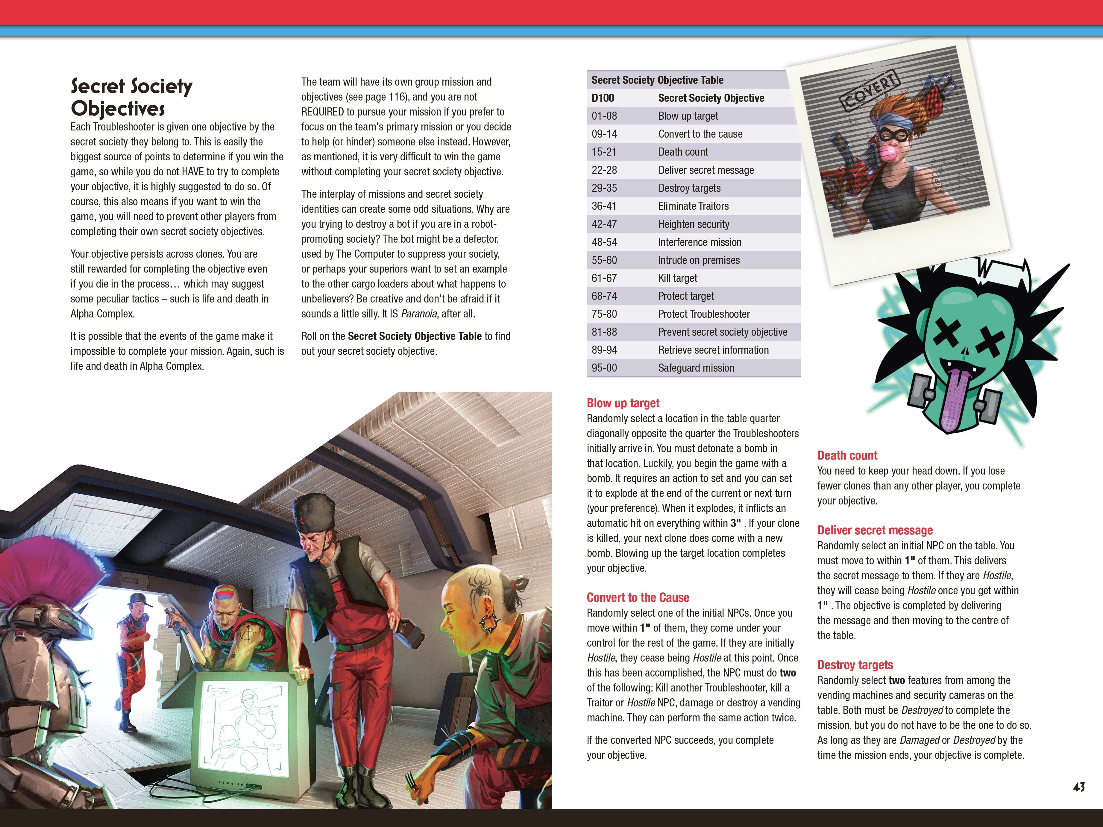Modiphius PARANOIA Five Clones from Alpha Complex gioco solo