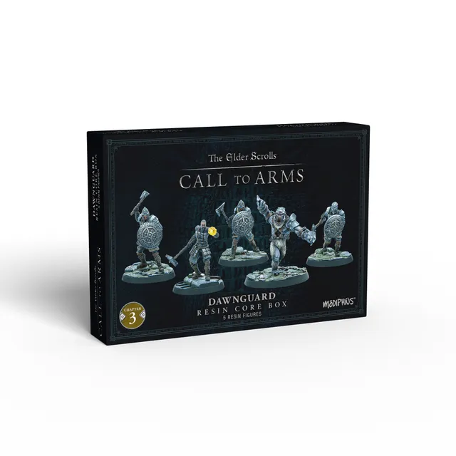 Modiphius Elder Scrolls Call to Arms Dawnguard Core Set miniature resina