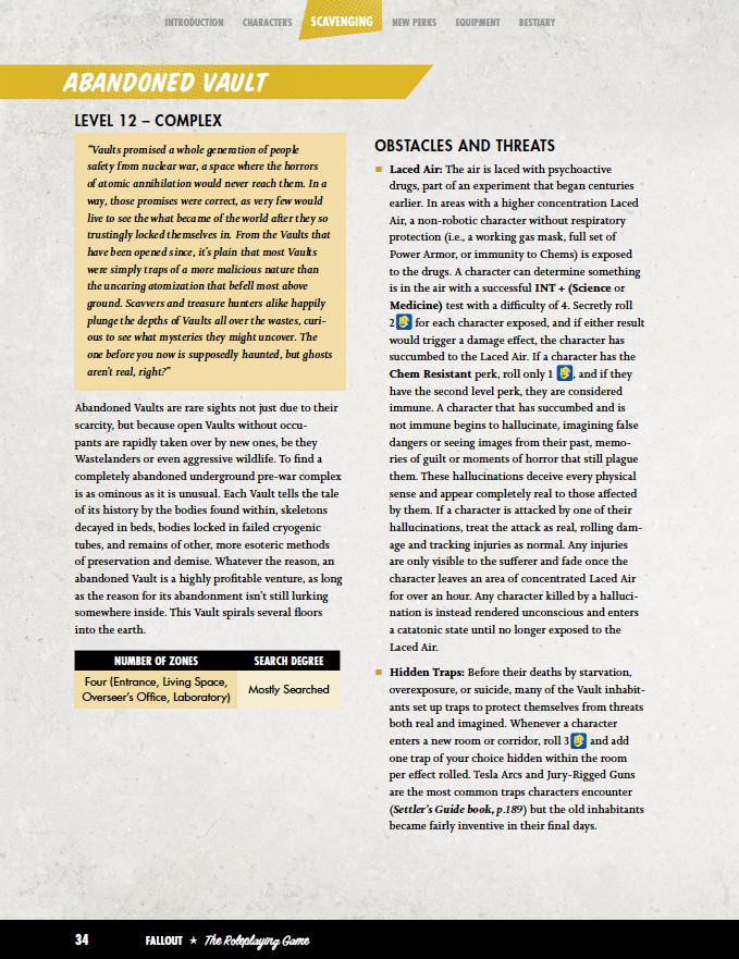 Modiphius Fallout Wanderers Guide Book gioco di ruolo PDF
