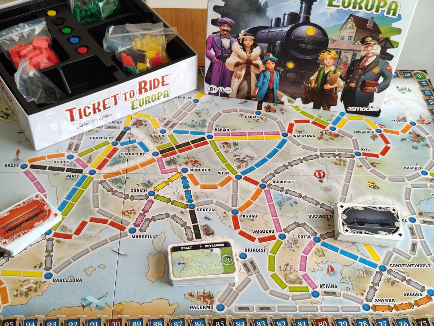 Asmodee Ticket to Ride Europa Nuova Gioco da Tavolo 2-5 Giocatori