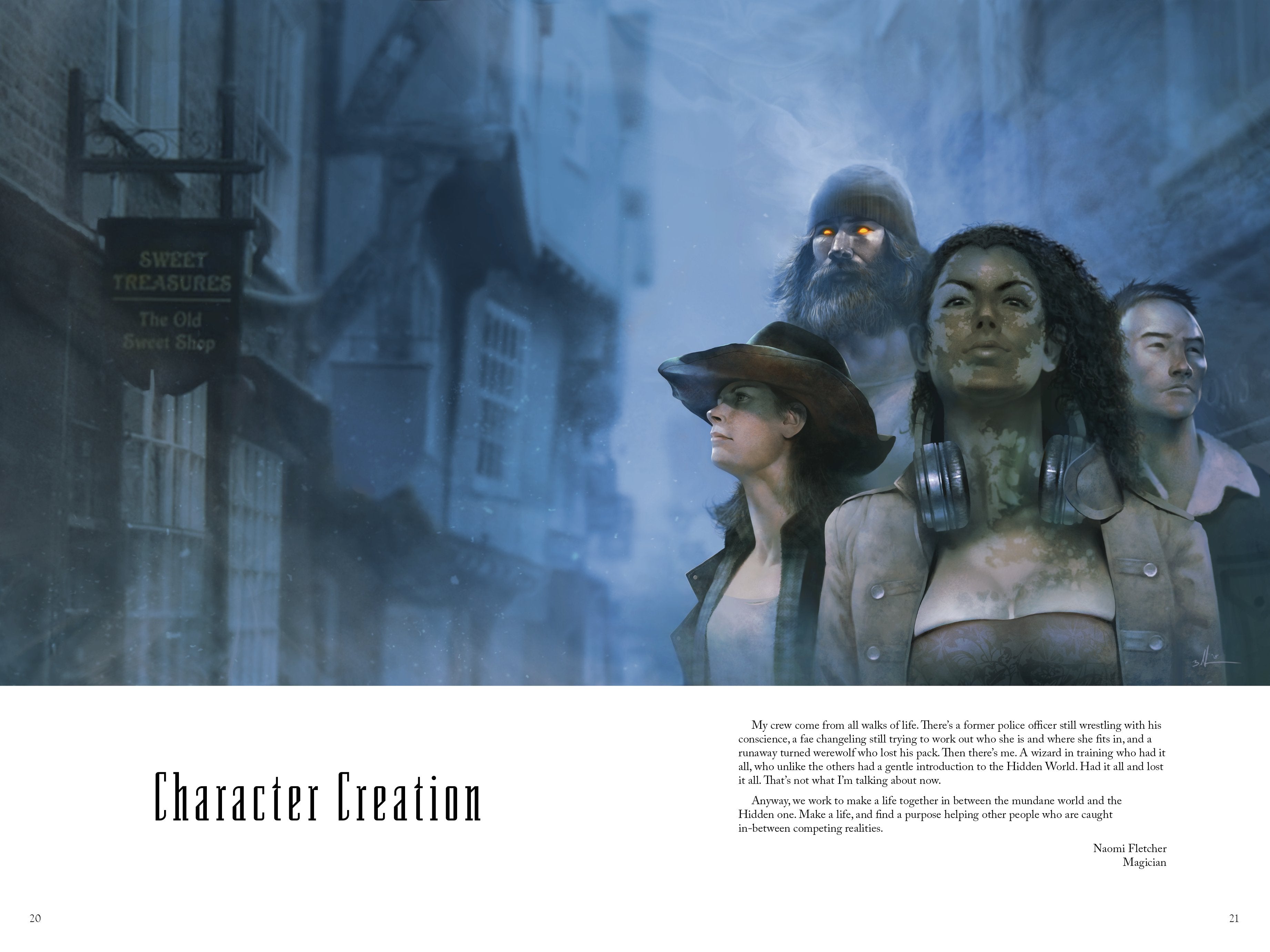Modiphius Liminal Core Book manuale GDR urban fantasy