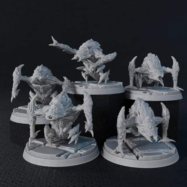 Five Parsecs Vent Crawler Bundle file STL 32mm