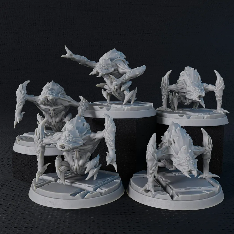 Five Parsecs Vent Crawler Bundle file STL 32mm