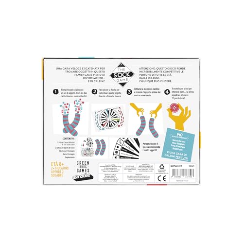 Asmodee The Sock Game Gioco da Tavolo Tattile 2 Squadre