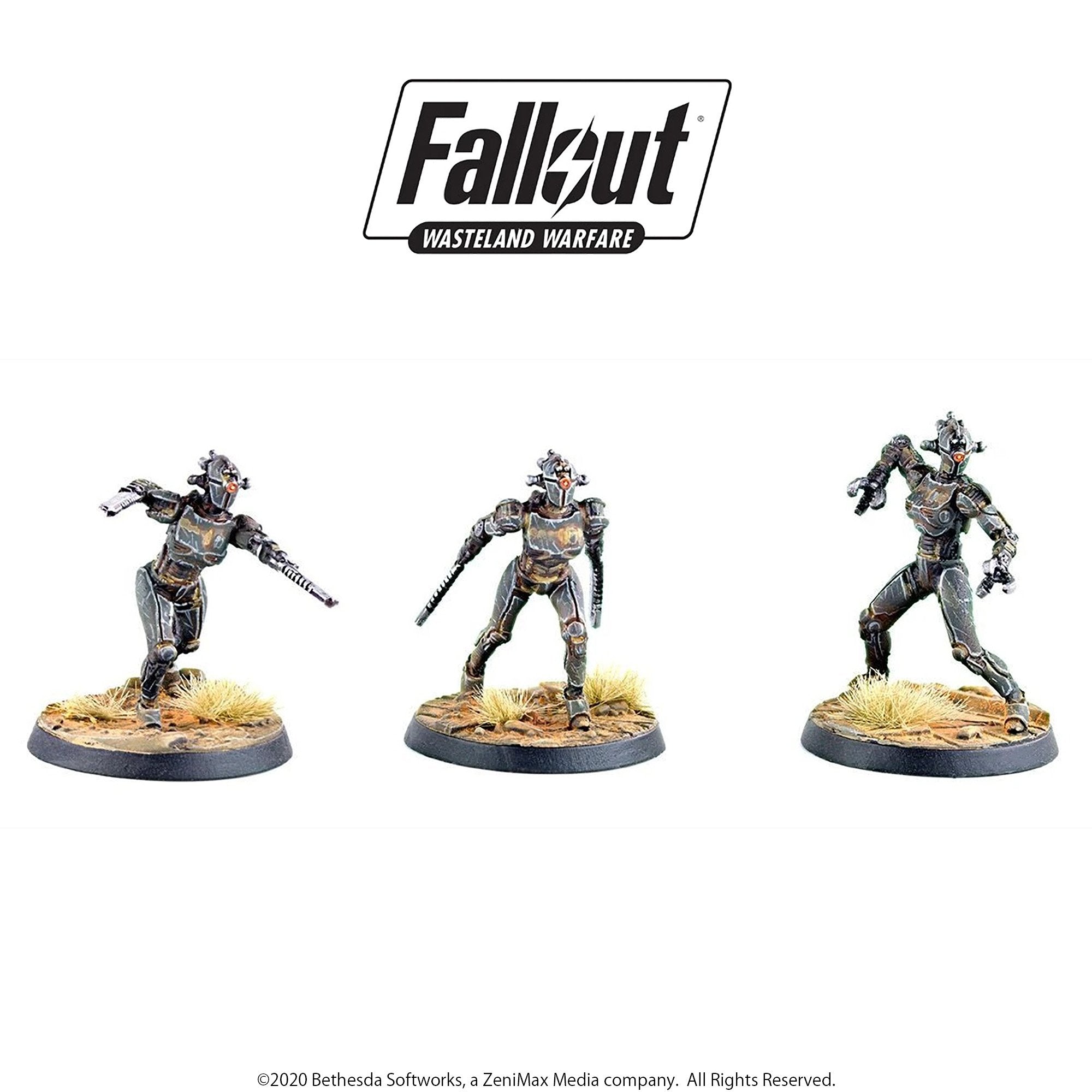 Fallout Wasteland Warfare Robots Assaultron Protectron 5 Miniature