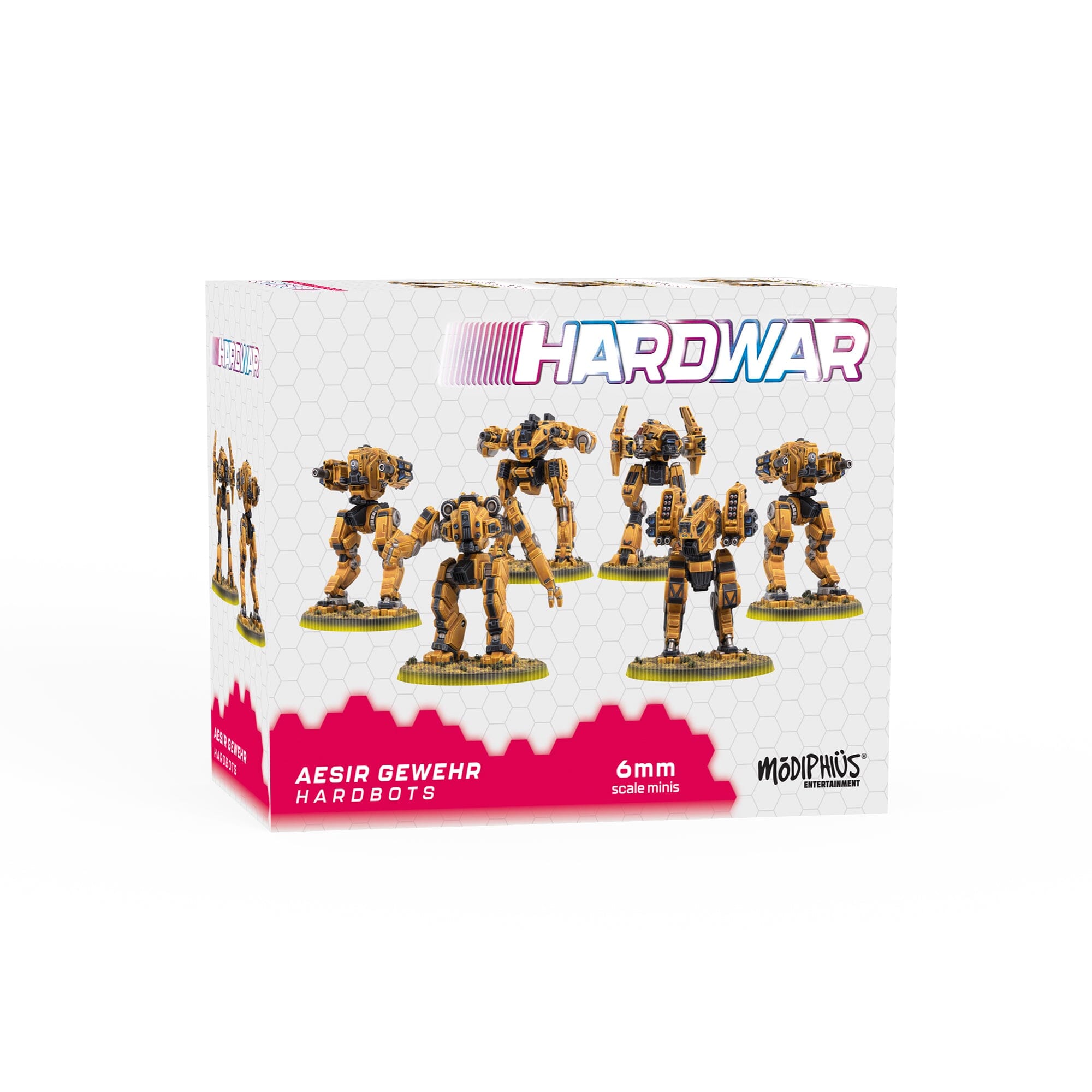 Hardwar Aesir Gewehr Hardbots Set 6 Miniature 6mm Resina