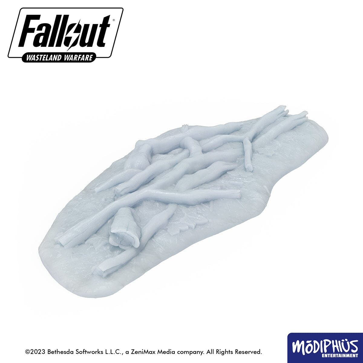 Modiphius Fallout Wasteland Warfare Basing Greebles Tronchi STL