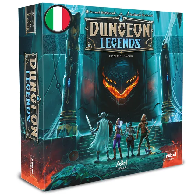 Asmodee Dungeon Legends gioco tavolo cooperativo 1-4 fantasy