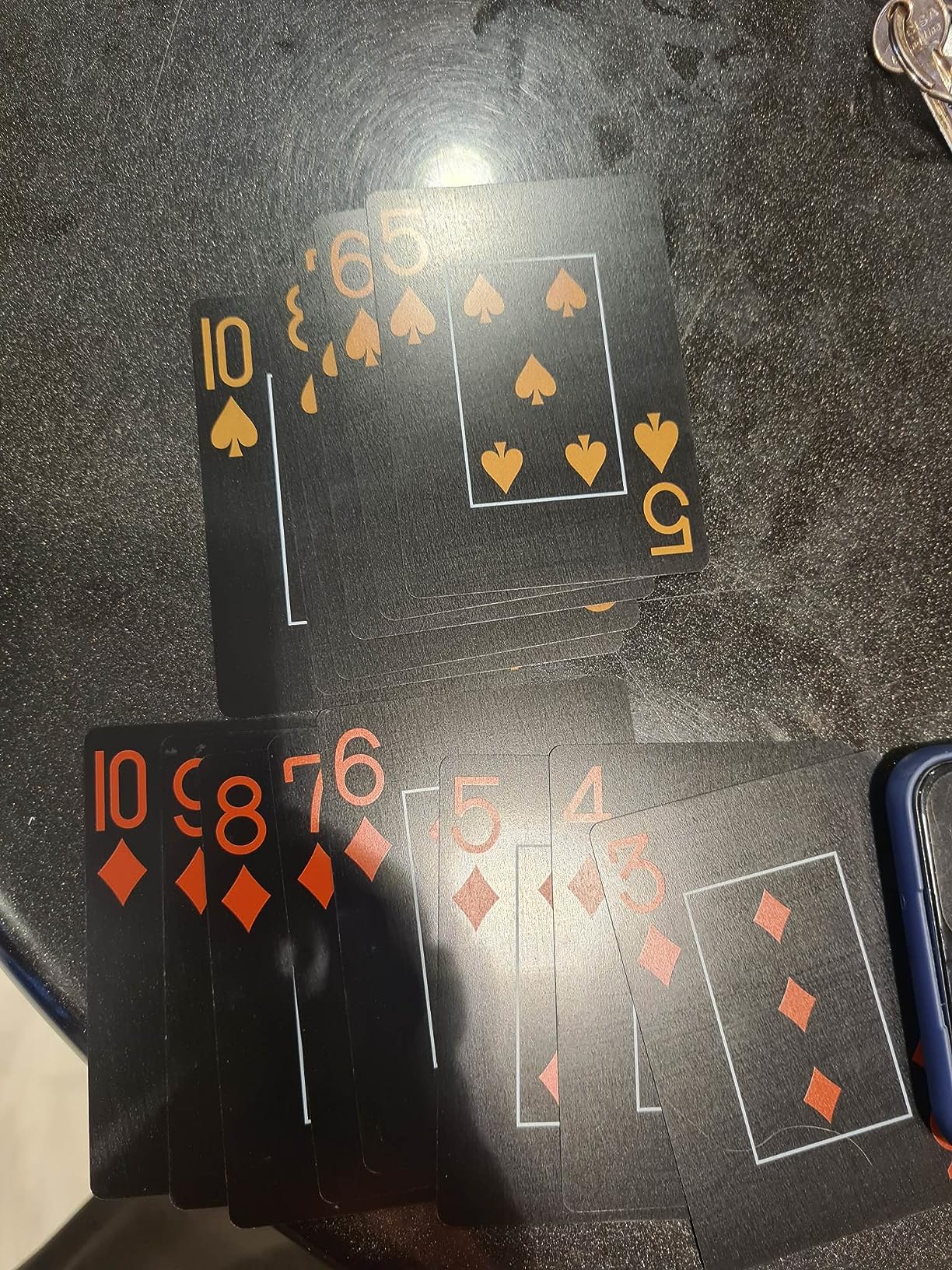 Bullets Playing Cards Black Edition carte poker plastica nera