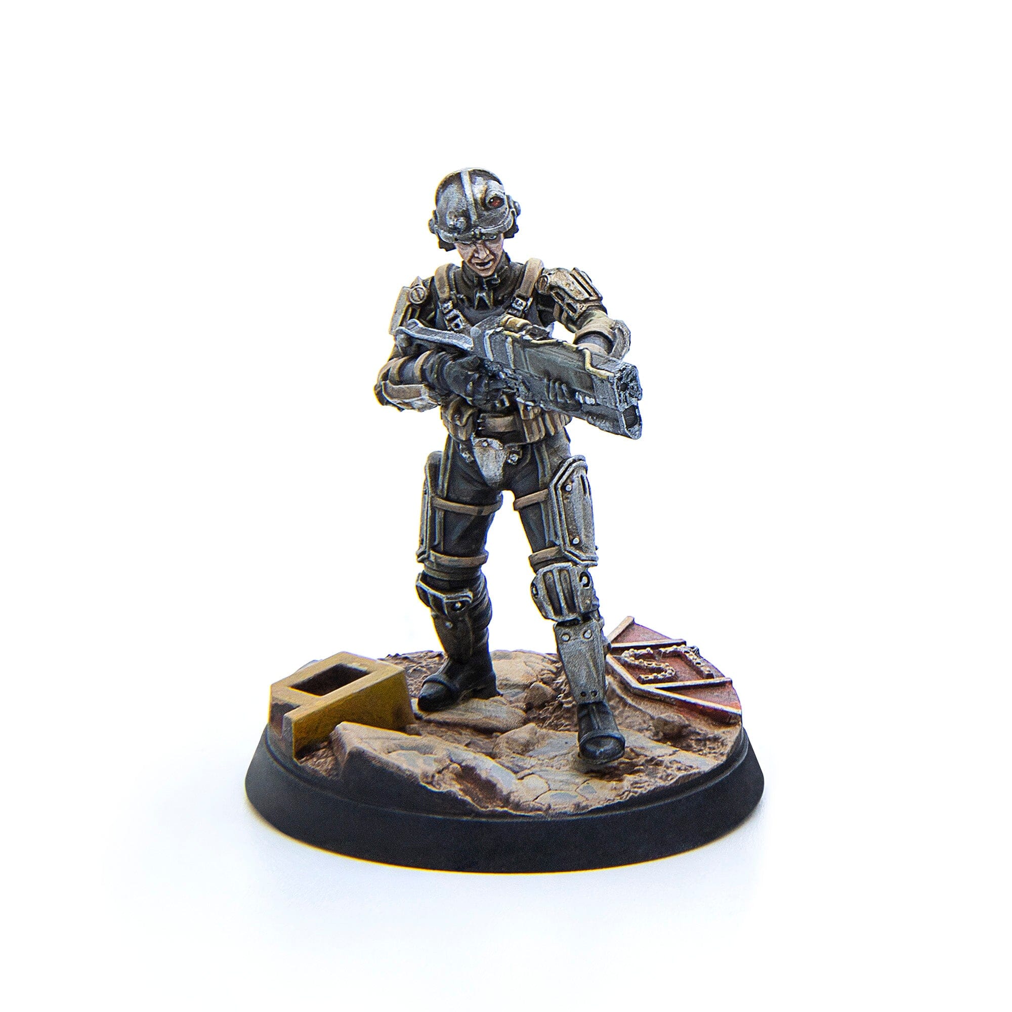 Modiphius Fallout Wasteland Warfare Brotherhood Combat Patrol 6 Miniature