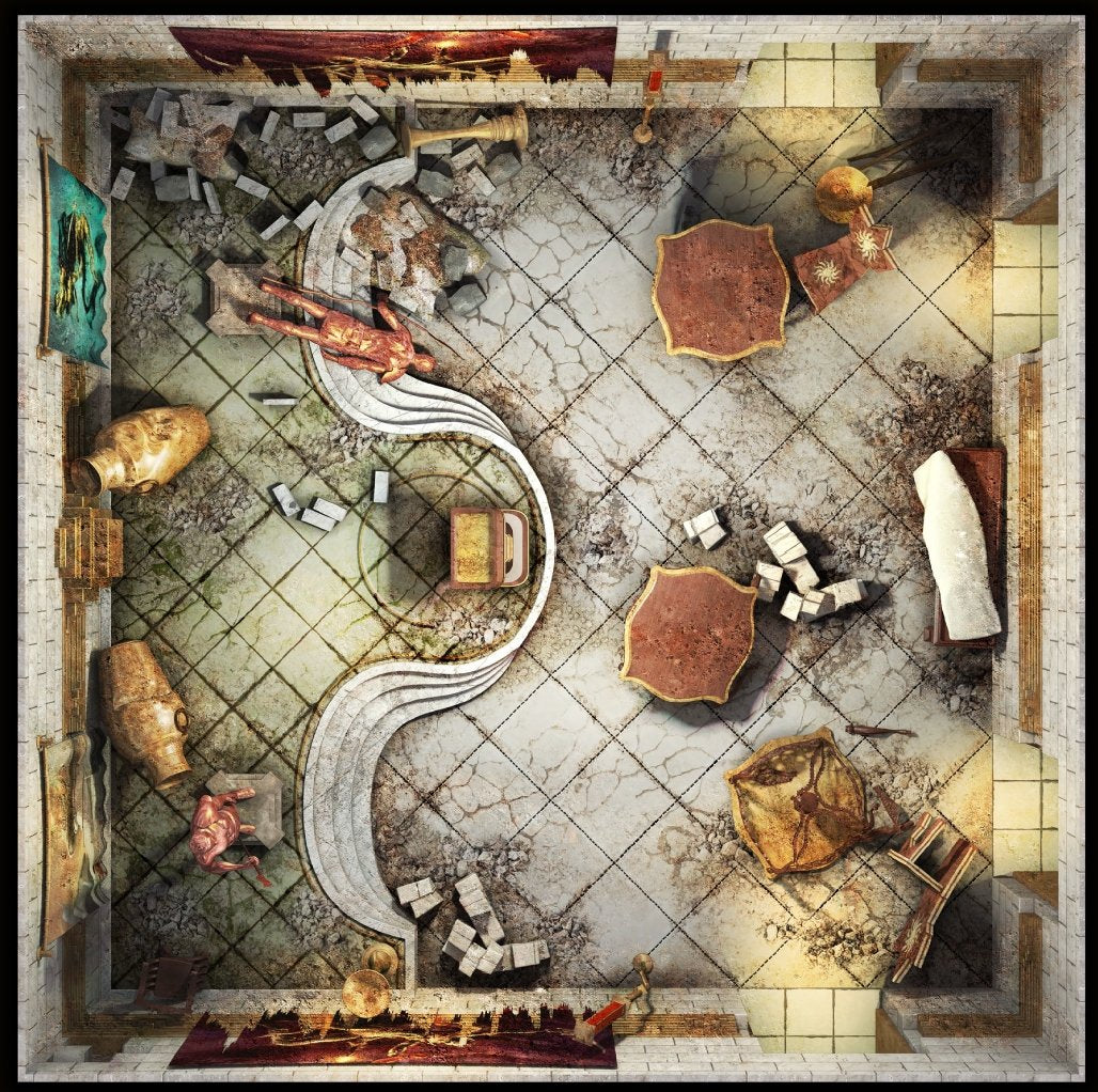 Modiphius John Carter of Mars Ruins of Korad set tessere mappa
