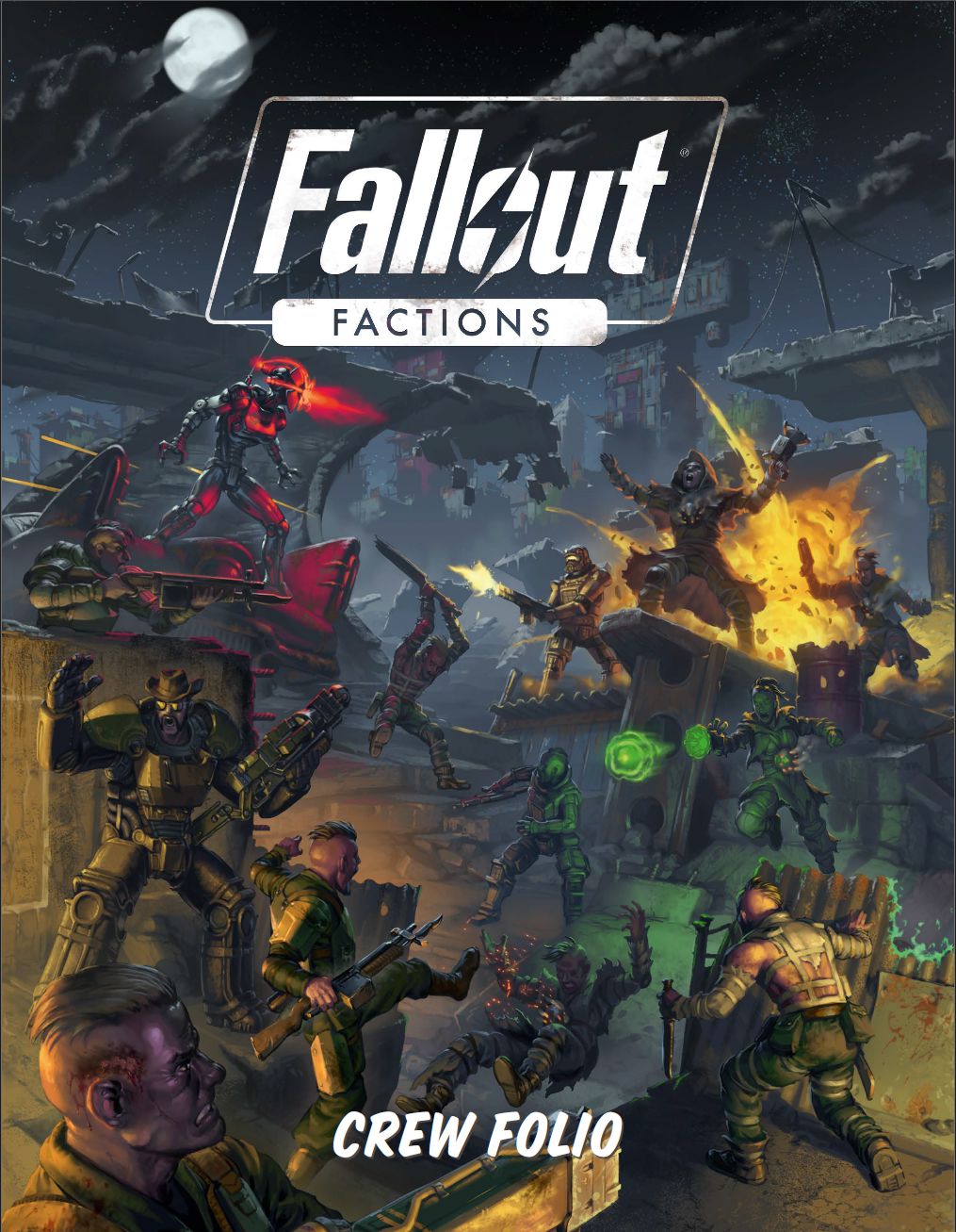 Modiphius Fallout Factions Crew Folio manuale PDF espansione