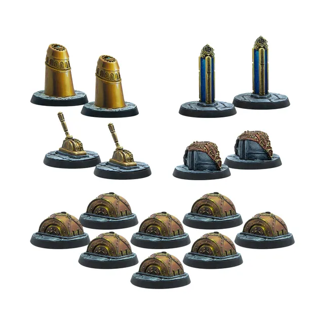 Modiphius Elder Scrolls Call to Arms Dwemer Markers miniature resina 32mm