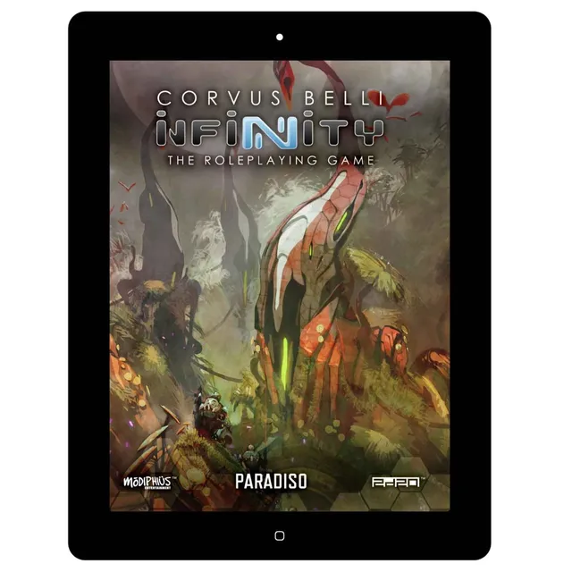 Modiphius Infinity Paradiso manuale PDF gioco di ruolo