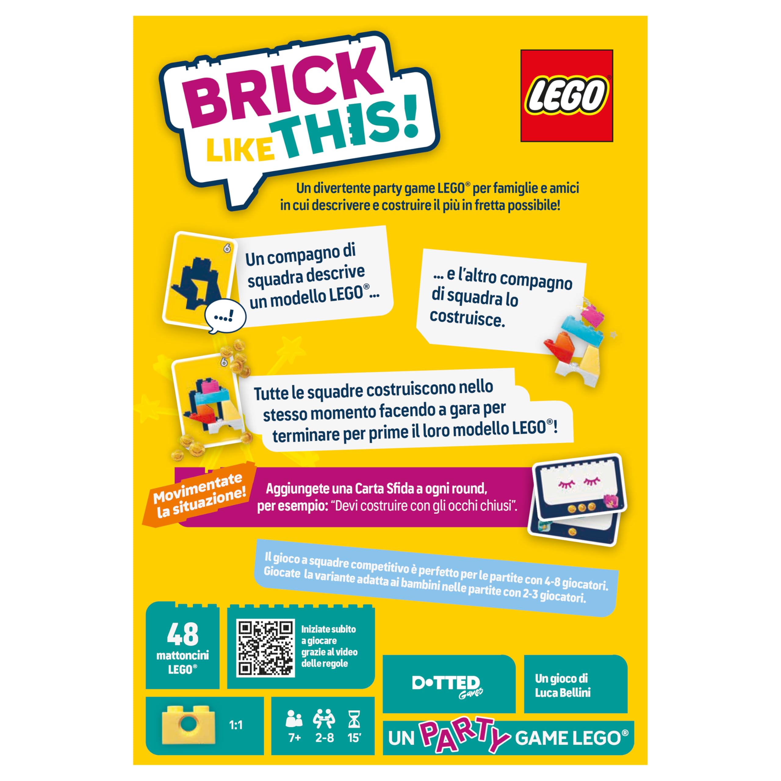 Asmodee Brick Like This gioco da tavolo costruzioni 2-8 giocatori