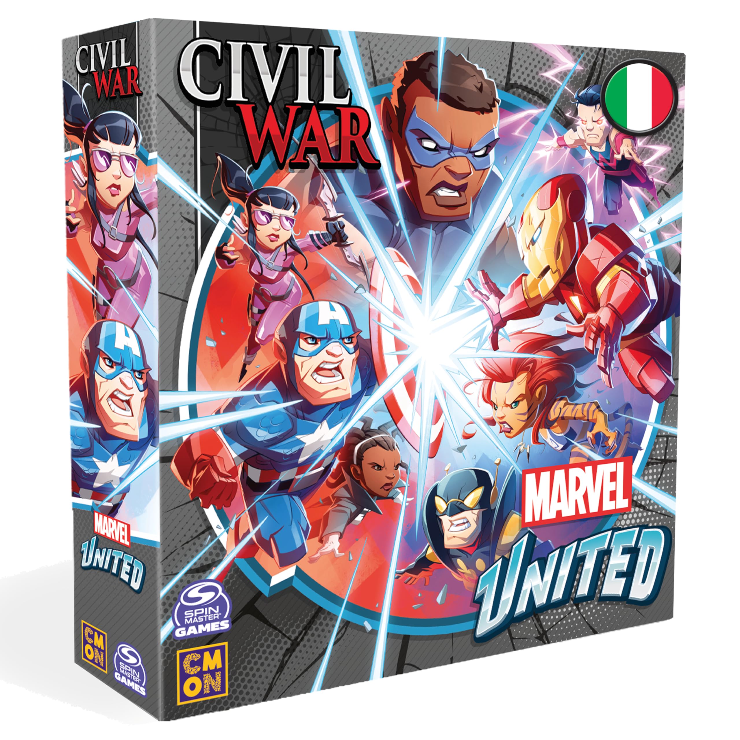 Marvel United gioco base collaborativo miniature 1-4 giocatori ITA