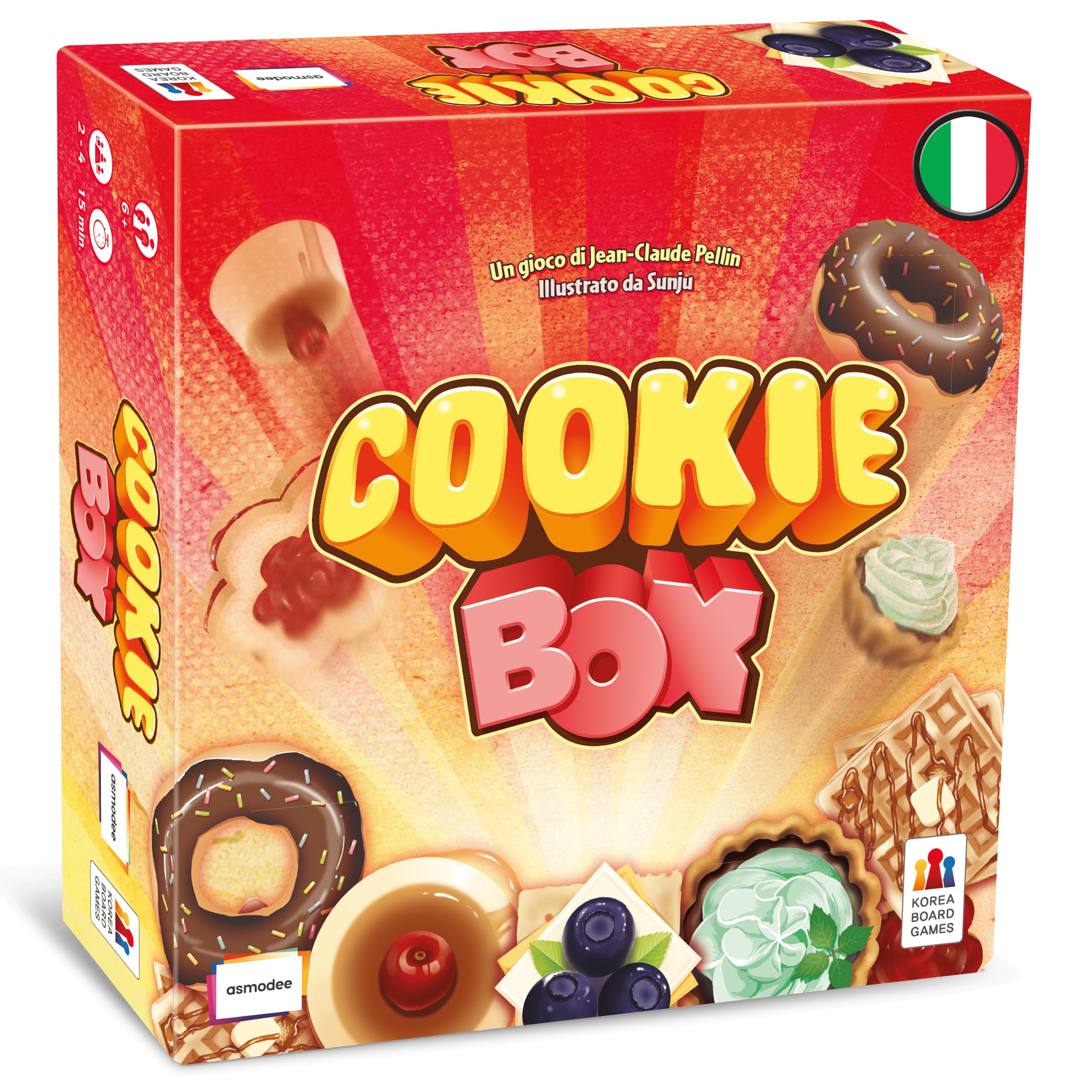 Asmodee Cookie Box carte gioco abilità velocità 6+ anni