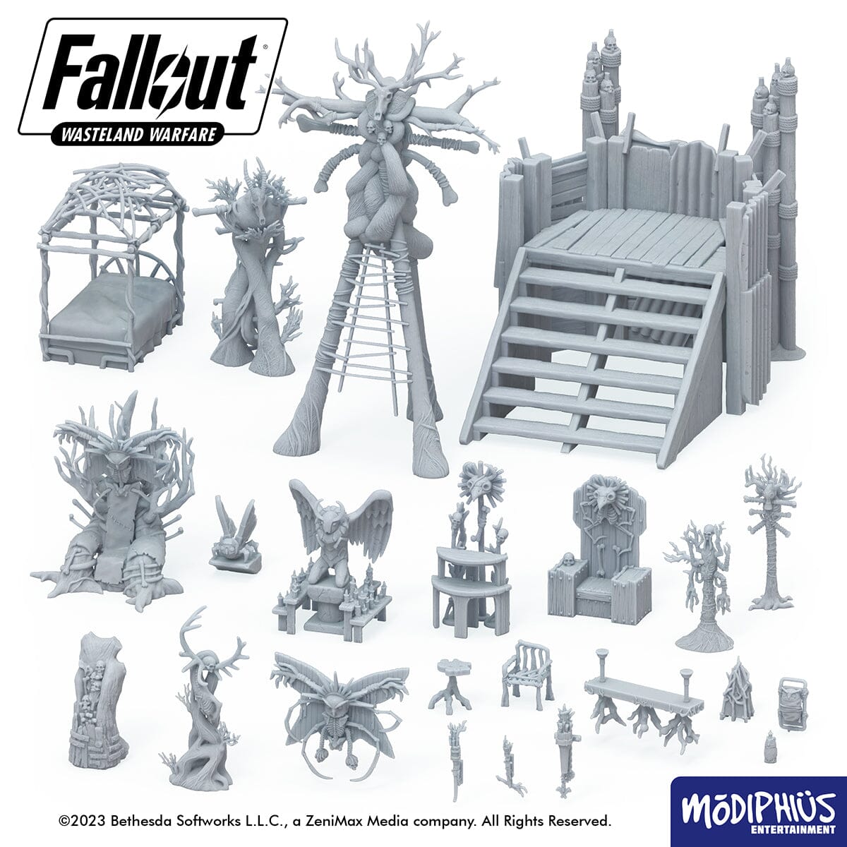 Fallout Wasteland Warfare Cult Mothman Altar file STL