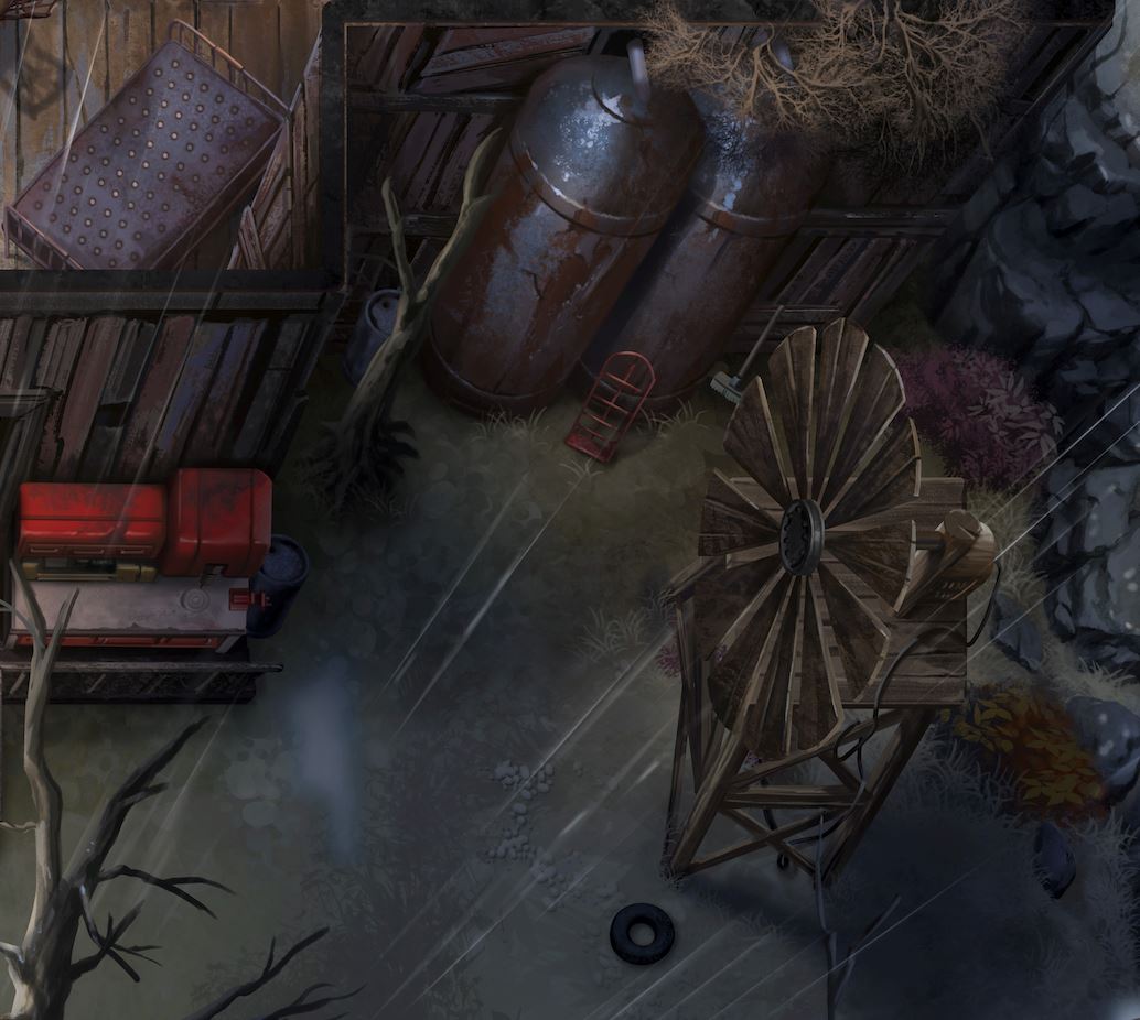 Modiphius Fallout Gioco di Ruolo Map Pack 2 mappe Wasteland Locales