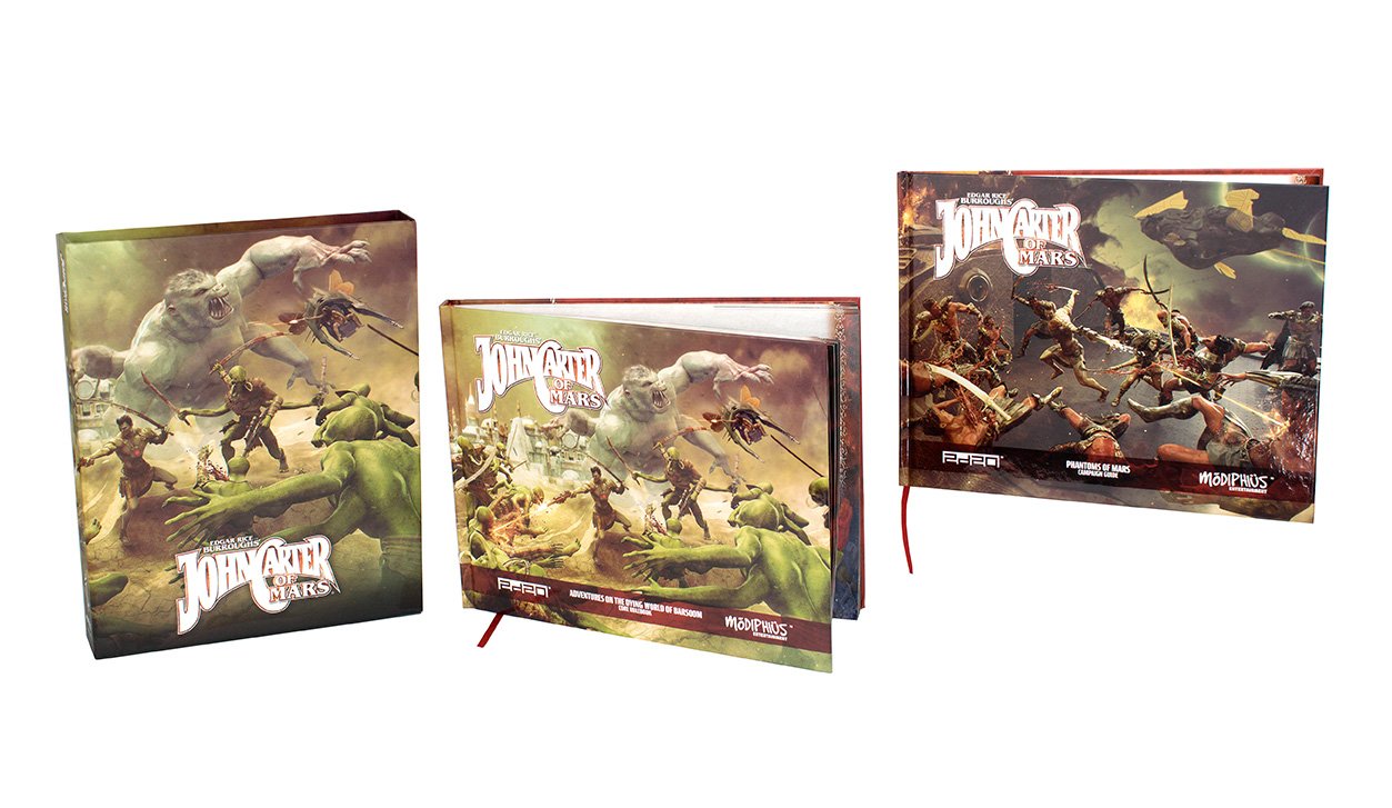 John Carter of Mars Collector's Slipcase Set Gioco Ruolo 2 libri