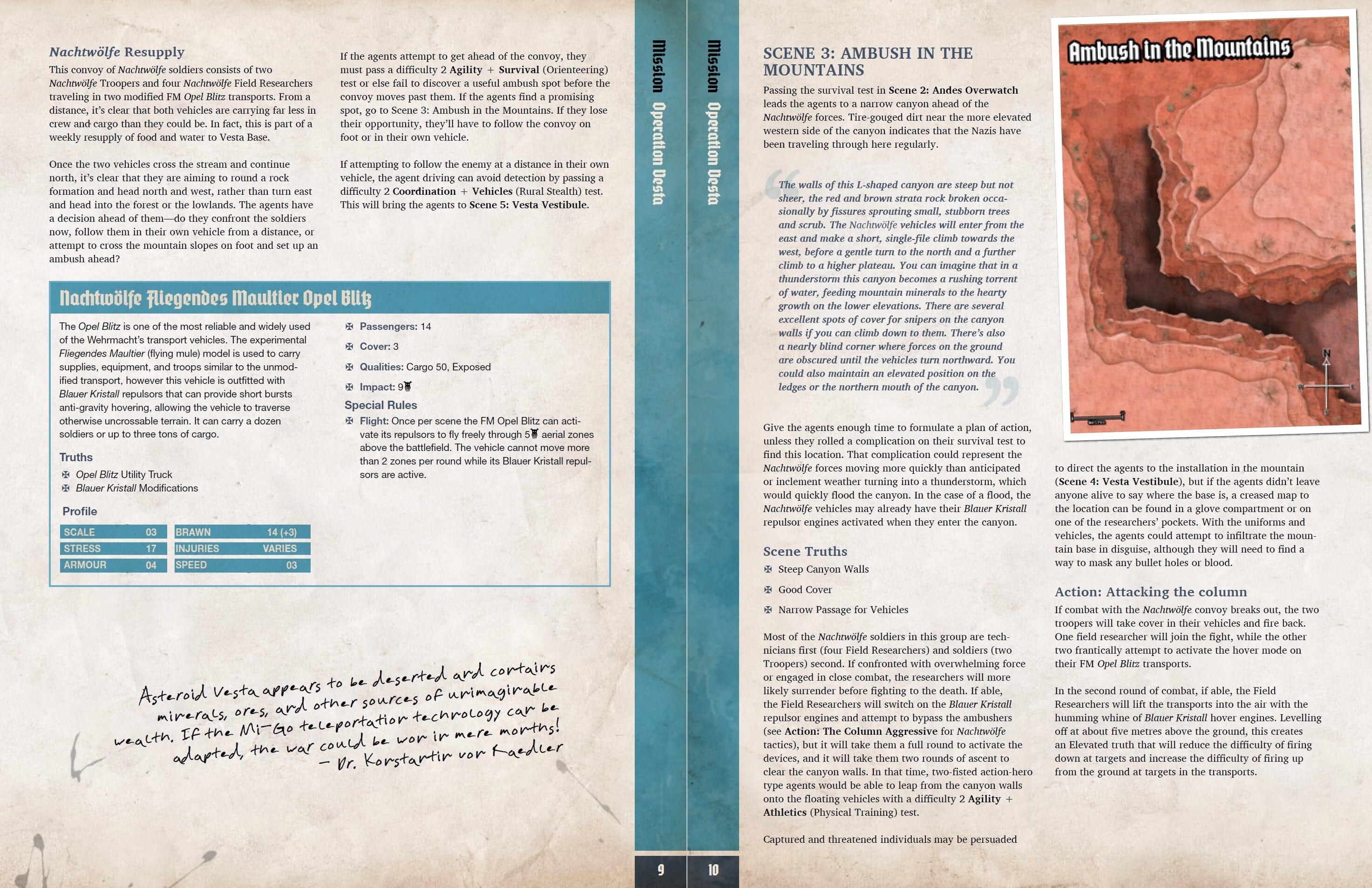 Achtung Cthulhu Operation Vesta missione PDF 31 pagine